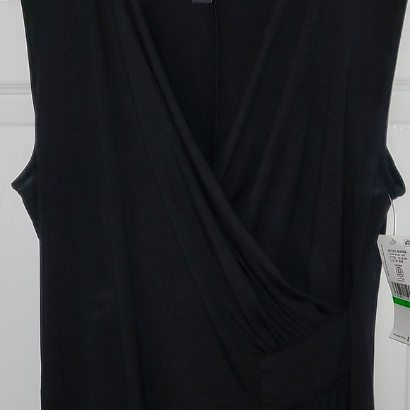 Karen Kane NWT BLACK Faux wrap midi dress. Size Large - Picture 2 of 10